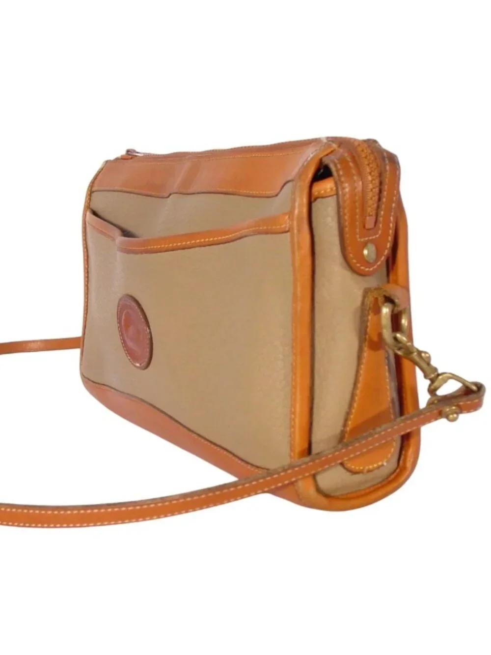 DOONEY & BOURKE Vintage AWL Taupe Crossbody Bag - Picture 4 of 12